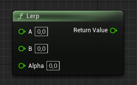 Lerp blueprint node