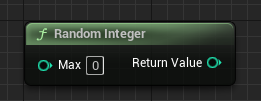 Random Integer blueprint node