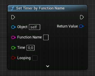 Set Timer by Function Name blueprint node
