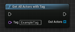 Get All Actors with Tag blueprint node