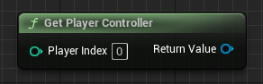 Get Player Controller blueprint node